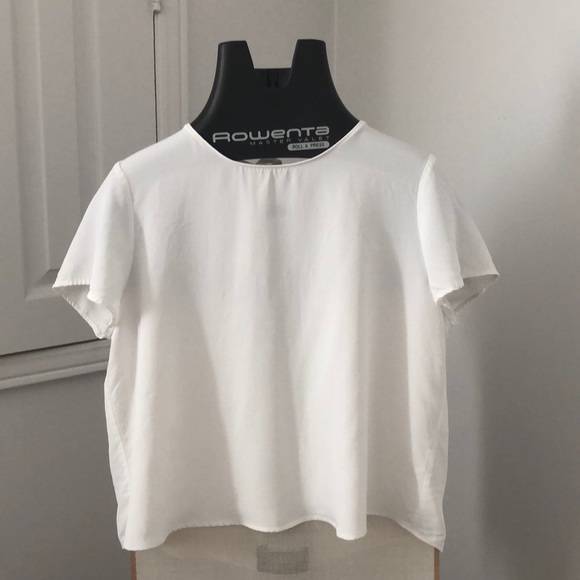 Zara Tie Back Short Sleeve Shirt - Picture 4 of 13